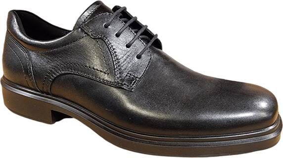 ECCO Helsinki 2 Heren leren derby schoen Zwart Size: 45 (UK 10.5-11)