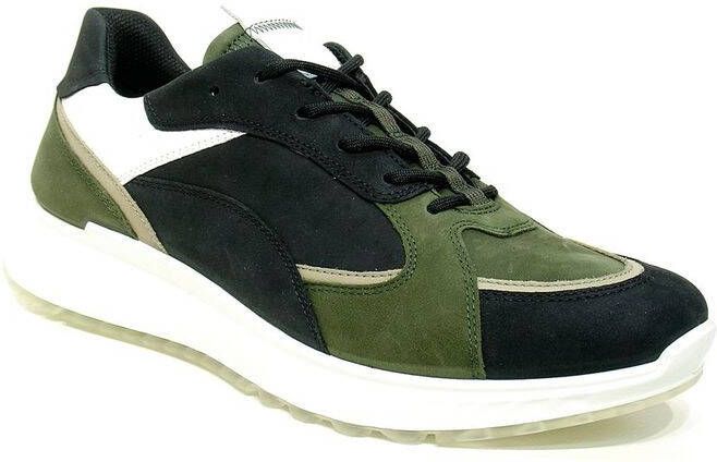 Ecco ST1 Sneaker Heren Groen Kahki Multi Zwart