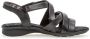 Gabor Zwarte Leren Comfort Sandalen Black Dames - Thumbnail 1