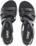 Gabor Zwarte Leren Comfort Sandalen Black Dames - Thumbnail 2