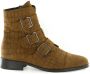 Gabor 52.743.80 Enkellaars 3 Gespen Cognac Croco Nubuck - Thumbnail 2