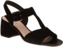 Gabor Zwarte Leren Sandalen Black Dames - Thumbnail 2