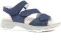 Gabor Blauwe Suède Sportsandalen Blue Dames - Thumbnail 2