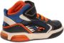 Geox J169CB Navy Orange Sneakers hoge sneakers - Thumbnail 6