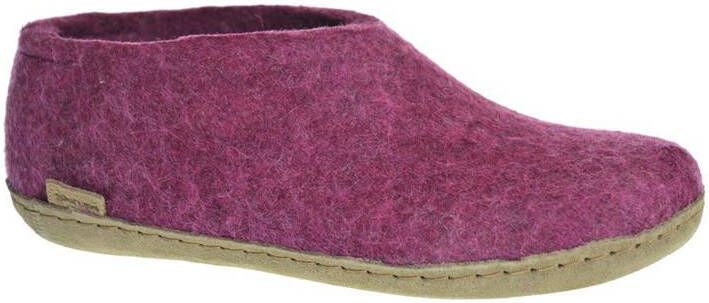 Glerups Schoen met leren zool-Cranberry