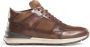 Bruin Tinten Podium 7540 Hoge sneakers Leren Sneaker Heren Beige - Thumbnail 3