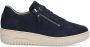 Hartjes 162.1703 20 65.00 Blauwe brede dames sneakers met rits - Thumbnail 2