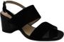 Högl Purity 9-105542-0100 Zwarte Leren Suède Sandalen Zwart Dames - Thumbnail 3