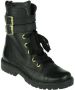 Jochie & Freaks Zwarte Veterboots Jf 21760 - Thumbnail 2