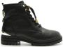 Mexx Felicity Veterboots Laarzen Met Veters Dames Zwart - Thumbnail 2