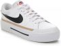 Nike Legacy Lift Lage Sneaker Wit Zwart Oranje White Dames - Thumbnail 6