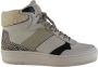 PS Poelman ESQUIMO Dames Hoge Sneakers Beige - Thumbnail 2