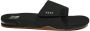 Reef Fanning Slideblack Silver Heren Slippers Zwart Zilver - Thumbnail 7