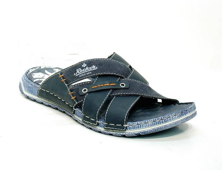 Rieker Slipper 21999 14 Blauw Denim - Foto 4