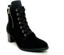 Rieker Trendy dames veterlaarsjes met gouden details Black Dames - Thumbnail 3