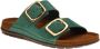 Rohde 5879 Volwassenen Dames slippers Groen - Thumbnail 2