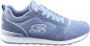 Skechers Blauwe Suède Damessneakers Step N Fly Blue Dames - Thumbnail 2