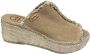 Toni Pons Itaca Dames Espadrilles Torrat Taupe Textiel ITACAtorrat - Thumbnail 2