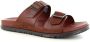 Ugg Wainscott Buckle Sandales voor Heren in Cognac Leather - Thumbnail 2