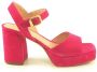 Bruin Tinten Strappy Sandals Odran Sandalen Dames Roze - Thumbnail 5