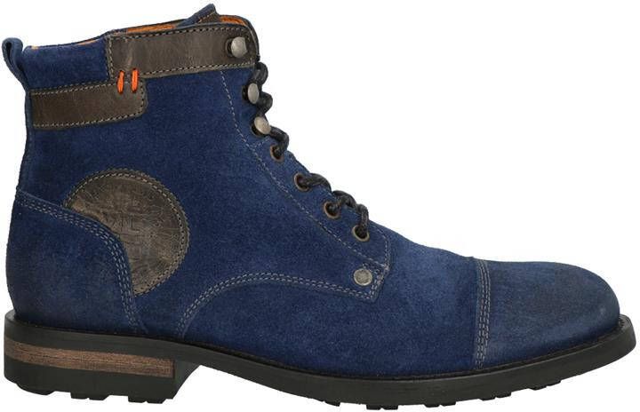 Van lier 5225 48 blauw Veterschoenen