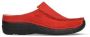 Wolky Comfortschoenen Seamy Slide donkerrood nubuck - Thumbnail 4