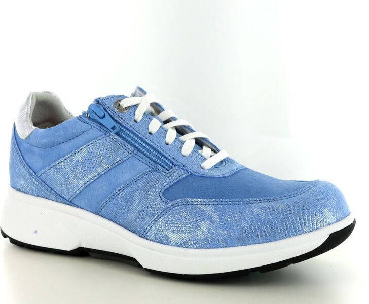 Xsensible 30201.2 Tokio Lake Blue Metal H-Wijdte Veterschoenen