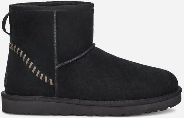 Ugg Classic Mini Deco suède laars voor Heren in Black