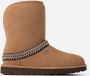 UGG Vachtlaarzen Dames Classic Short Crescent Maat: 39 Materiaal: Suède Kleur: Cognac - Thumbnail 2