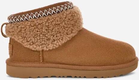 Ugg Classic Ultra Mini Maxi Curly-laars in Brown