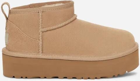 Ugg Classic Ultra Mini Platform-laars voor kinderen in Beige