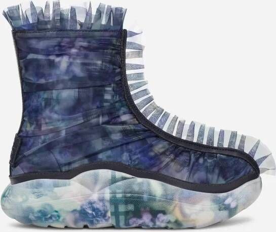 Ugg CS Ruffle Print-laars in Dark Blue Floral