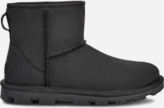 Ugg Essential Mini Leather-laars voor dames in Black