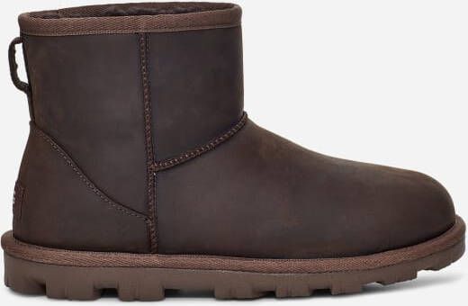 Ugg Essential Mini Leather-laars voor dames in Brown