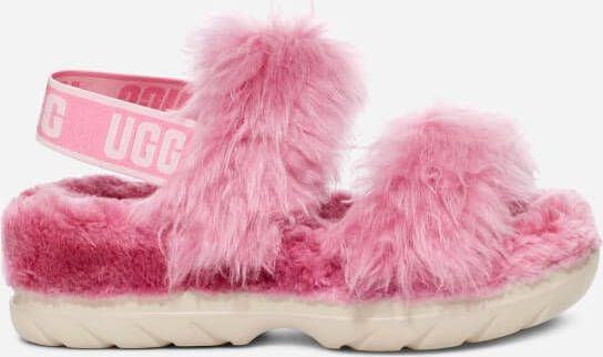 Ugg Fluff Sugar Sandal Dames Schoenen Pink Leer Foot Locker