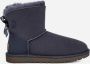 Ugg Iconische Mini Bailey Bow II laarzen Blauw Dames - Thumbnail 2