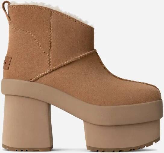 Ugg New Heights Platform Mini-laars in Brown