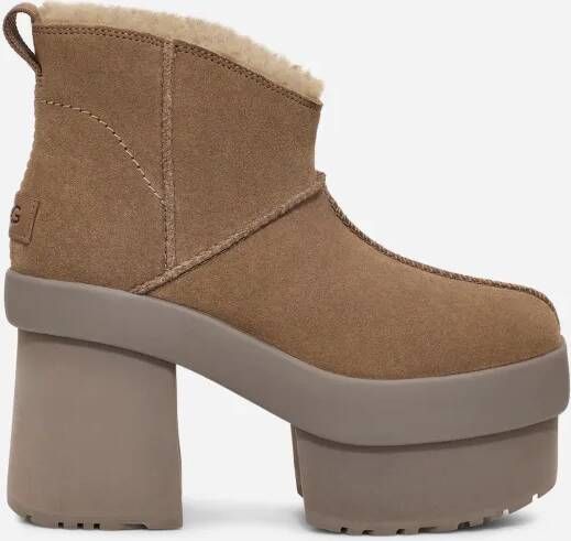 Ugg New Heights Platform Mini-laars in Hickory