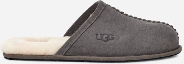 Ugg Scuff Deco Suede Slipper voor Heren in Charcoal