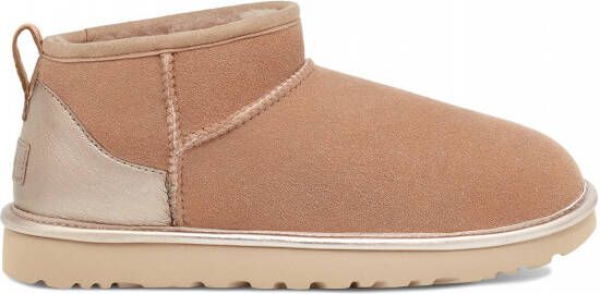 Ugg Boots And Laarzen W Classic Ultra Mini Shine In Beige Schoenennl 6956