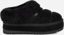 Ugg Shearling Platform Pantoffels met Gewatteerde Kraag Black Dames - Thumbnail 2