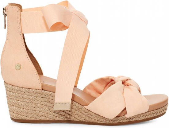 Ugg Yarrow Sandalen in Peach Fuzz Suede