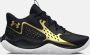 Under Armour Basketbalschoenen Grade School Jet '23 Zwart Zwart Metalen Goud 38.5 - Thumbnail 1