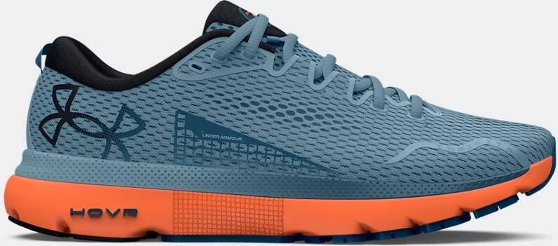 Under Armour Herenhardloopschoenen HOVR™ Infinite 5 Blauw Granite Dark Tangerine Varsity Blauw 43