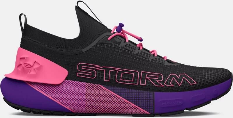 Under Armour Unisex hardloopschoenen HOVR™ 3 SE Storm Zwart Metro Purper Roze Punk 36.5