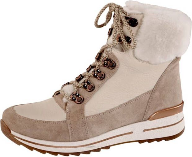 Ara Hoge veterschoen Beige