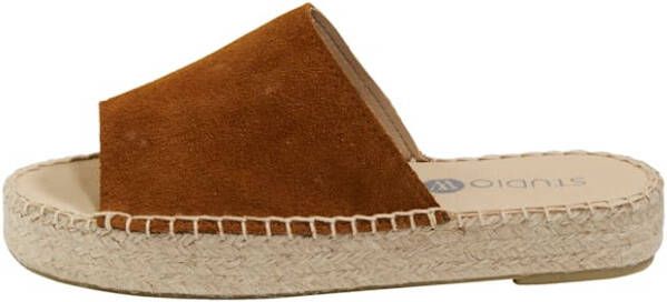 Studio W Muiltje in trendy espadrillestijl Cognac