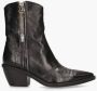 A.s.98 B84205 Enkellaarsjes Enkelboots met rits Dames Zwart - Thumbnail 3