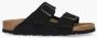 Birkenstock Suede Herfst Winter Slippers Black - Thumbnail 2