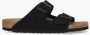 Birkenstock Suede Herfst Winter Slippers Black - Thumbnail 19